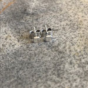 Madewell silver square studs